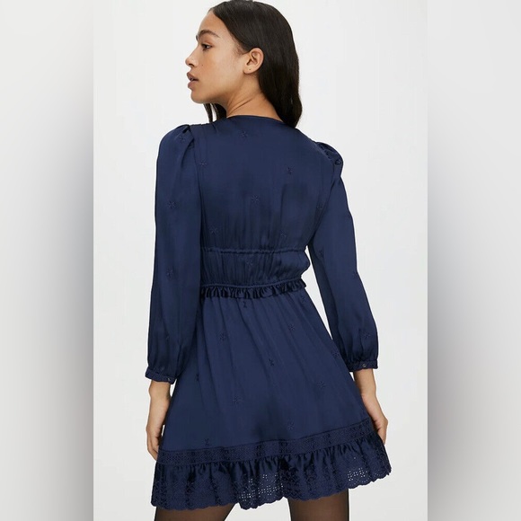 Aritzia/Sunday Best May Day Silk Longsleeve Mini Dress - Picture 3 of 5